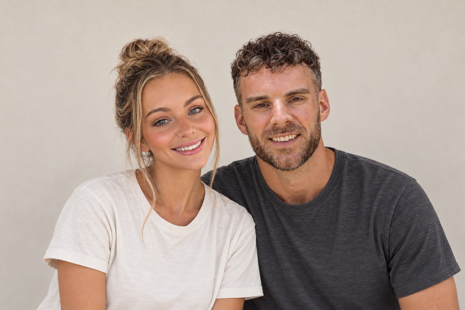 Lawrence and Nikki, founders of With A Bow, in Sydney.